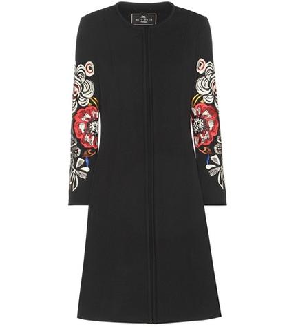 Etro Embroidered Wool-blend Coat