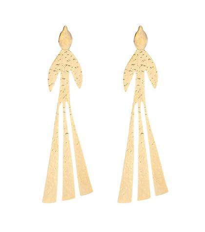 Jw Anderson Hammered Bird Gold-plated Earrings