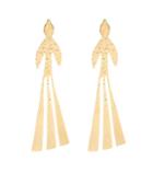Jw Anderson Hammered Bird Gold-plated Earrings
