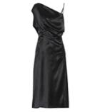 Versace Asymmetrical Silk Satin Dress