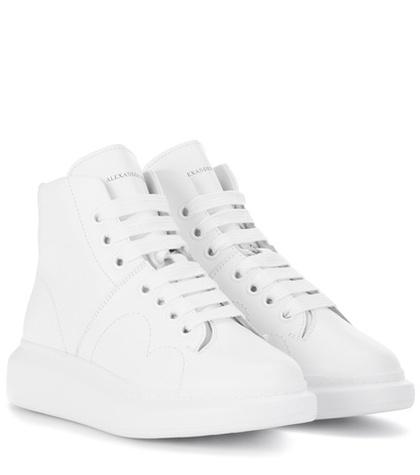 Alexander Mcqueen High-top Leather Sneakers