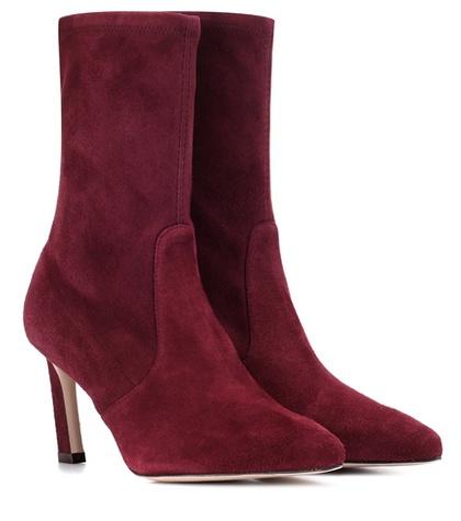 Stuart Weitzman Rapture 75 Suede Ankle Boots