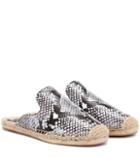 Tory Burch Max Leather Espadrille Slides