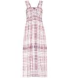 Burberry Scribble Check Silk Dress