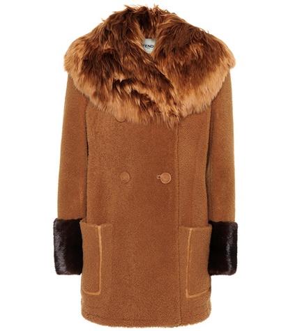 Fendi Fur-trimmed Shearling Coat