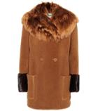 Fendi Fur-trimmed Shearling Coat