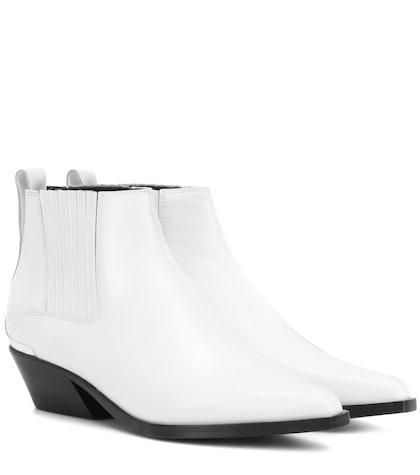 Aquazzura Westin Leather Ankle Boots