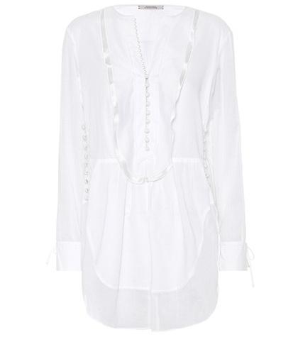Dorothee Schumacher Satin-trimmed Cotton Tunic