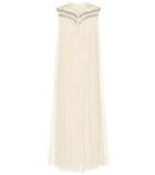 Chlo Embellished Silk Midi Dress