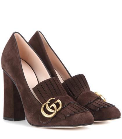 The Row Suede Loafer Pumps