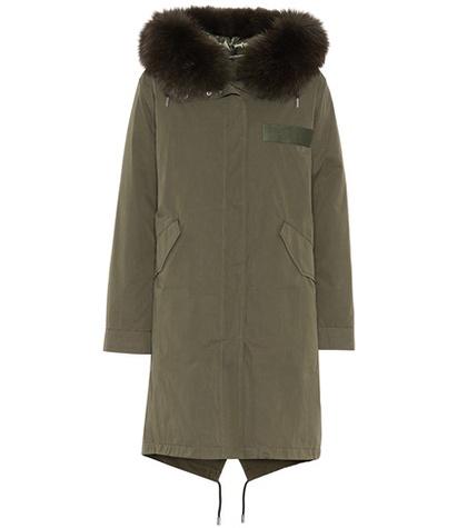 Yves Salomon - Army Fur-trimmed Cotton Anorak