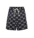 Gucci Gg Cotton Jacquard Shorts