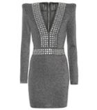Balmain Embellished Metallic Minidress