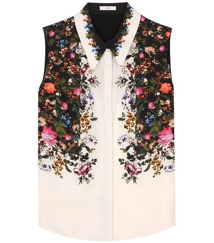Erdem Anya Silk Printed Top