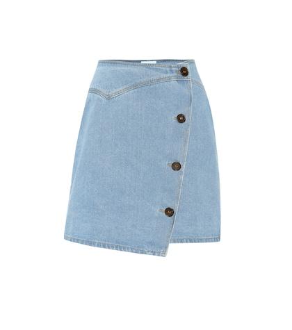 Nanushka Amita Denim Wrap Skirt