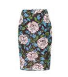 Diane Von Furstenberg Floral Sequinned Skirt