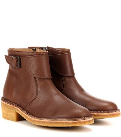 A.p.c. Leonie Leather Ankle Boots