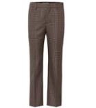 Self-portrait Plaid Cotton And Mohair Trousers
