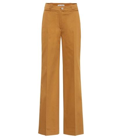 Acne Studios Tiffan Wide-leg Cotton Trousers