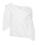 Rosie Assoulin Off-the-shoulder Cotton Blouse