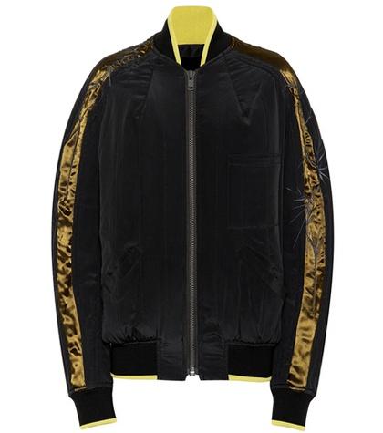 Haider Ackermann Silk Crêpe Bomber Jacket