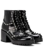 Mcq Alexander Mcqueen Hannah Studded Leather Ankle Boots