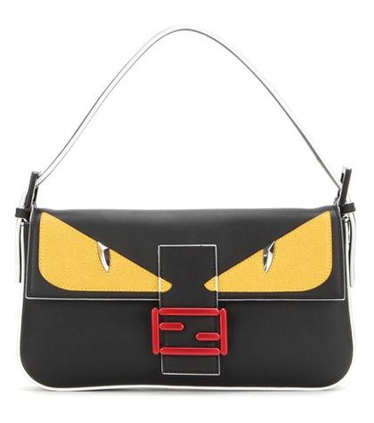 Fendi Baguette Leather Shoulder Bag