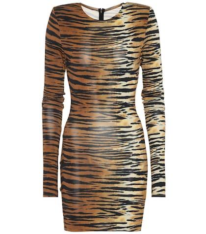 Prada Tiger-print Minidress