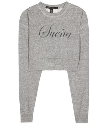 True Religion X Joan Smalls Printed Cropped Sweatshirt