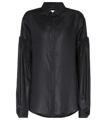 Saint Laurent Drop Shoulder Twill Shirt