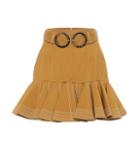Zimmermann Zippy Flip Wool Miniskirt