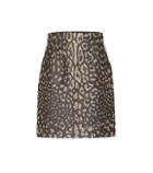 Dolce & Gabbana Leopard-print Brocade Miniskirt