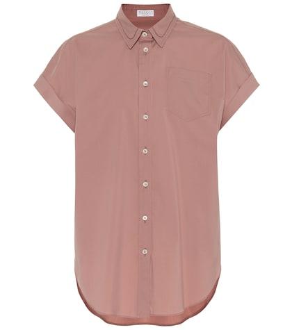 Brunello Cucinelli Stretch Cotton Poplin Shirt