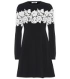 Valentino Lace-trimmed Knit Dress