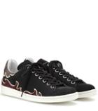 Isabel Marant Gilly Leather-trimmed Canvas Sneakers