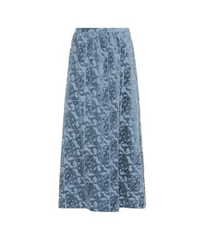 Undercover Cotton-blend Devore Skirt