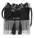 Off-white Embellished Leather Bucket Bag
