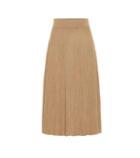 Marni Metallic Wool-blend Midi Skirt