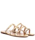 Converse Valentino Garavani Rockstud Metallic Leather Sandals