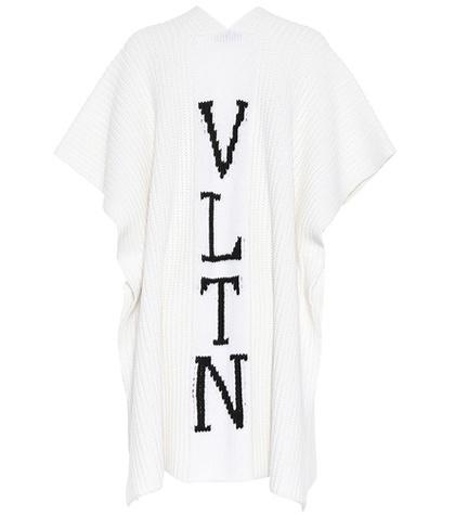 Valentino Vltn Virgin Wool Poncho