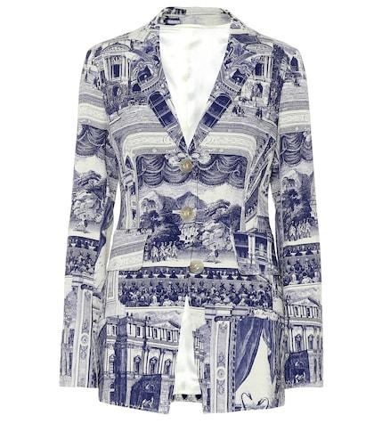 Acne Studios Julia Printed Linen-blend Jacket