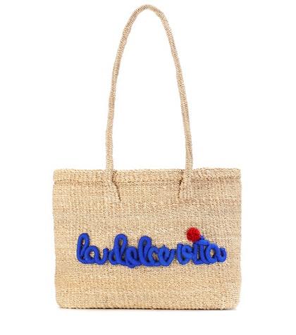 Roger Vivier Dolce Straw Tote