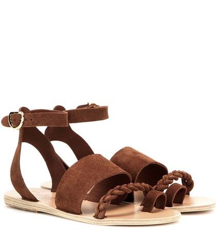 Ancient Greek Sandals Agni Suede Sandals