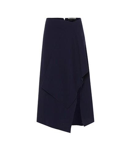 Roland Mouret Sidmouth Wool-crêpe Skirt