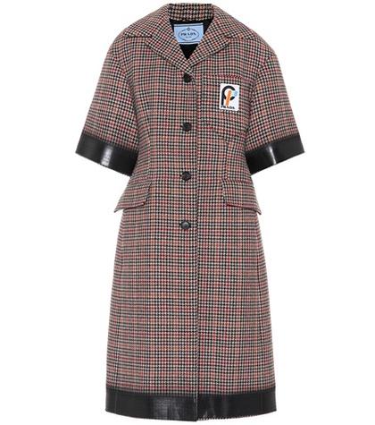 Tod's Houndstooth Wool-blend Coat