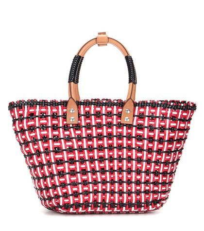 Balenciaga Bistrot Small Woven Tote