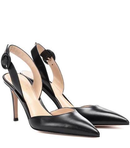 Ganni Exclusive To Mytheresa.com – Leather Slingback Pumps