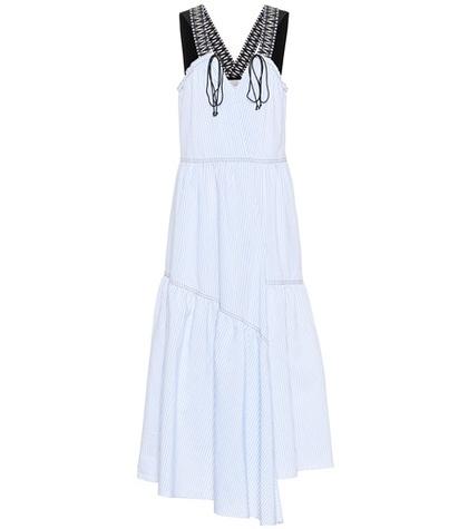 Dorothee Schumacher Striped Cotton-blend Midi Dress