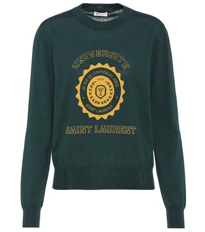 Saint Laurent Printed Cotton Sweater