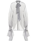 Rokh Checked Sheer Shirt